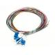 12 Color Fiber Optic Cable Pigtail Set Singlemode G652D G657A1 LCUPC SM Simplex