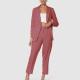 Brick Red Formal Stylish Womens Suits For Office Wear Formal Blazer And Pant Set