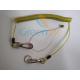 Flexible Anti-Drop Spring Steel Wire Coil Lanyard Tool Tether Transparent Yellow Custom Color