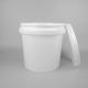 White Empty 2 Gallon Food Storage Buckets With Lids And Covers
