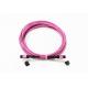 12 Fiber MPO Female Connector Patch Cord OM4  50/125um Elite Loss 0.35dB Purple Polarity A