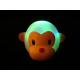 personalised mini cute monkey shaped PVC LED Flashing Keychain for promotional gifts