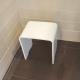 Solid Surface Stone Shower Stool   Matte Or Glossy Surface Finishing