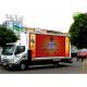Exterior High Brightness full color  P10mm Truck Mobile LED Display with iron cabinet