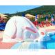 Rabbit Shaped Mini Pool Slide Fiberglass Aqua Park Water Slide For Toddlers