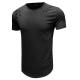 OEM maufactory  Summer Round Collar Solid Color T Shirt Male Loose Short Sleeve