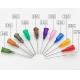 Multicolor Flexible Syringe Tips 14G-34G , Practical Blunt Dispensing Needle