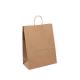 Custom Printing Food Carrier Brown Kraft Takeaway Twisted Handle Paper Bags