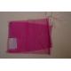 HDPE Recyclable Plastic Mesh Bags Pink For Shopping