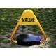 CE Approved Remote Control Car Parking Locks Barrier Rise Height 460mm A3 Steel Triangle Car Blocker
