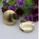 Personalized custom light gold and nickel round shape decorative bag locks