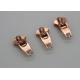 Rose Gold Boot Purses Dress Metal Zipper Pulls H65 Brass H Type Bottom Stopper