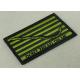 Eco - Friendly Custom Embroidery Patches Lockrand Laser Cut Flower Woven / Texile