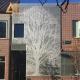 Aluminium perforated panel tree design