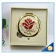 Shinny Gifts Rose Design Hand Make up Mirror Luxury Crystal Cosmetic Mirror
