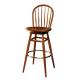 Elegant French Style Wooden Bar Stools Chair With Round Back Upholstery Fabric