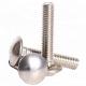 SS 316 A4 Polished Round Head Square Neck Bolt For Security Fixings
