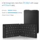 Rechargeable Full Size Ultra Slim Folding Keyboard Compatible IOS Android Windows Smartphone Tablet and Laptop
