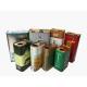 1 Gallon Metal Olive Oil Can 0.28mm Large Square Tin Containers
