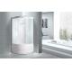 White Painted Aluminium Bathroom Shower Cabins For Home / Chain Shops