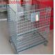 Fold Steel Metal Wire Mesh Storage Cage Container With Wheels/folding logistic wire mesh storage cages/container