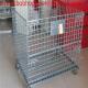 Fold Steel Metal Wire Mesh Storage Cage Container With Wheels/folding logistic wire mesh storage cages/container