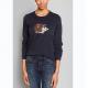 WOMEN'S 100% COTTON APPLIQUE EMBROIDERY KNITTED SWEATER ( PULLOVER )