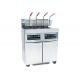 Digital Control Commercial Kitchen Equipments , 56 Liters Deep Fryer Machine