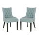 Simple Modern Upholstered Furniture Dining Room Chairs With Tufted Back