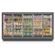 Large Display Remote Compressor Commercial Freezer Glass Door With Adjustable Shelving