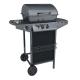 2 1 Burners Black Steel Outdoor Camping Trolly Gas Barbecue Grill Side Burner 2