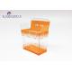 PET Clear Plastic Box Packaging Orange Color Offset Printed On Upper And Lower