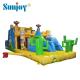 Beautiful Castle Inflatable Obstacle Course For Children 16*5*4.5m Custom Color