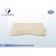 Good Night Memory Foam Pillow With Wavy Humps Visco Elastic Core And Beige Velour Cover