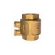 Forging Brass MS58 European IN-Line Check Valve with Waste Rough Brass Surface