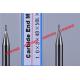 Carbide / Aluminum End Mill with HRC50 Hardness 45 Degree Helix Angle