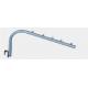 R Type Retail Store Display Hooks 500mm 12mm Wall Mounted
