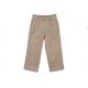 Cotton Material Stretch Uniform Pants Grey Color Delicate Lines For School Boys