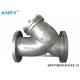 Industry 4 Inch Inline Strainer Bolted Bonnet Cap With Drain Plug WCB CF8 SS316 Body