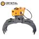 Industrial Excavator Attachment Precise Rotating Rock Grapple