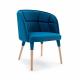 Dining Furniture Wooden Finish Legs Chair Fabric Upholstered seat Velvet Restaurant Chair,Color Optional.