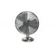 Brushed Metal Nickel Oscillating Desk Fan For Home & Office Strong Wind