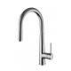Polished Commercial Sink Mixer Tap / Brass Kitchen Basin Water Tap ,