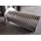 Reverse Slotted Wedge Wire Screen Pipe With High Temperature Resistance