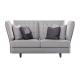 1+2+3 Luxury Sofa set in Villa house living room furniture by Italy design used Fabric cushion with Leather upholsterd