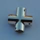 Boat Hand Rail Fittings-90 Degree 1 4 Way Cross Centre-Marine Stainless Steel