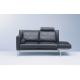 Custom Leather Modern Upholstered Sofa Wooden Base European Style For Leisure