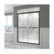 Bathroom Tempered Glass Shower Door Shower Partition With Slim Frame Style