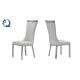 Luxury Chrome SS Dining Chairs softness Upholstered Dining Room Chair