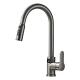 Lizhen-Hwa.Con Kitchen Faucet Sink Single Handle Valve Copper Pull Out Spray Water Tap